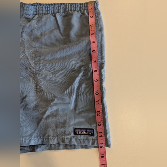 Blue Patagonia Swimsuit Mens small Baggies Mesh Lined Swim Trunks Board Shorts - Picture 7 of 8